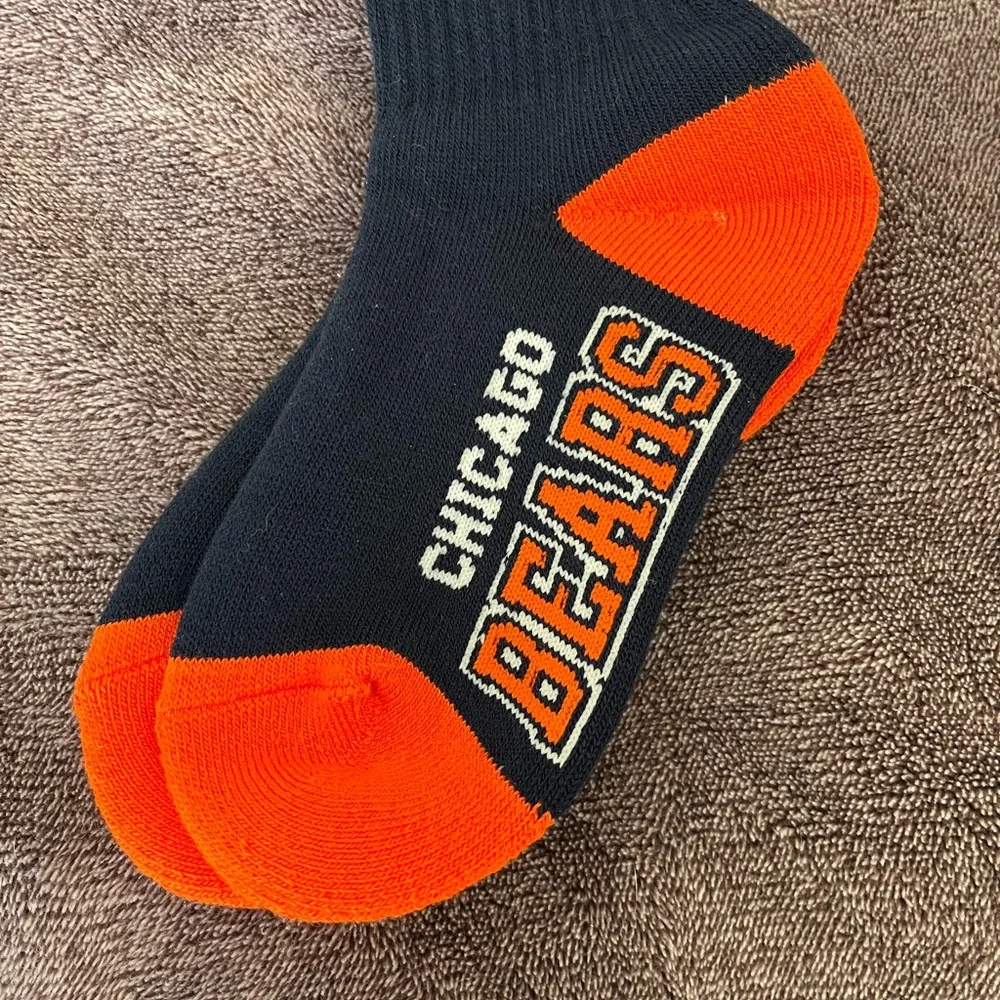 NFL Chicago Bears Navy and Orange Kids Socks women’s size3-6